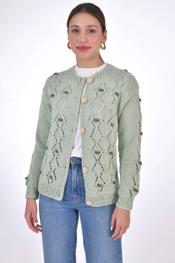 Fanm Mon AVA Cotton Button Front Cardigan