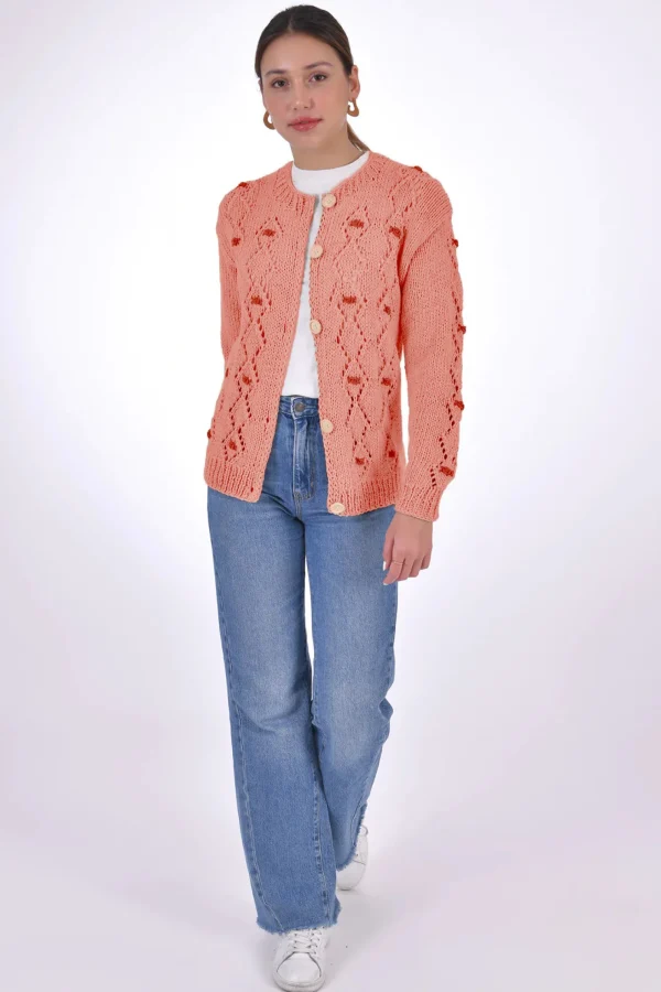 Fanm Mon AVA Cotton Button Front Cardigan