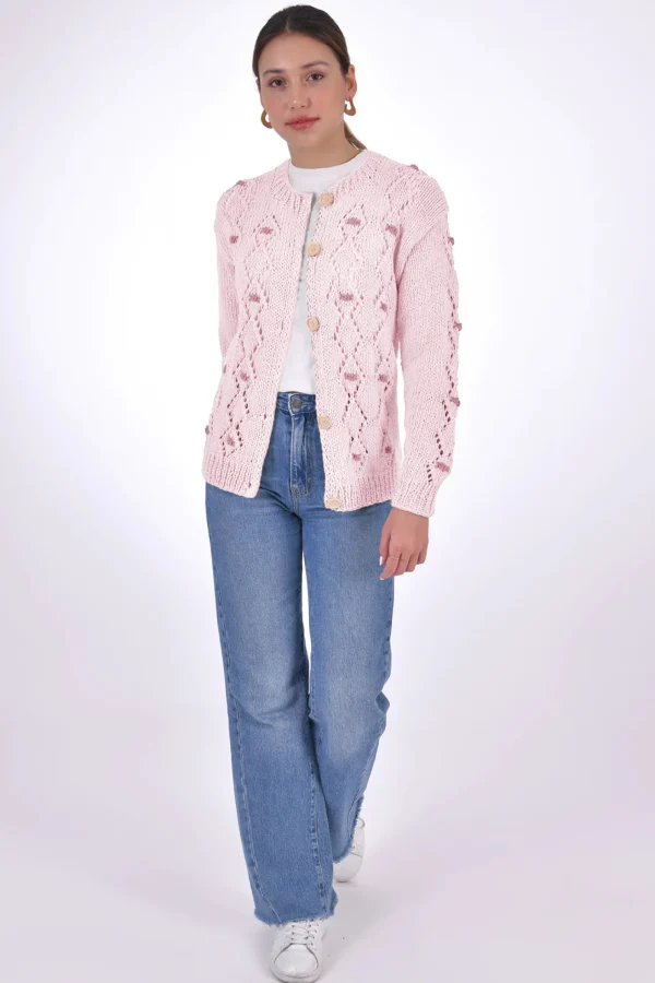 Fanm Mon AVA Cotton Button Front Cardigan