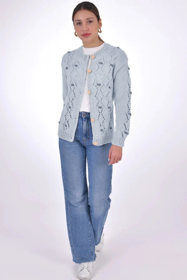 Fanm Mon AVA Cotton Button Front Cardigan