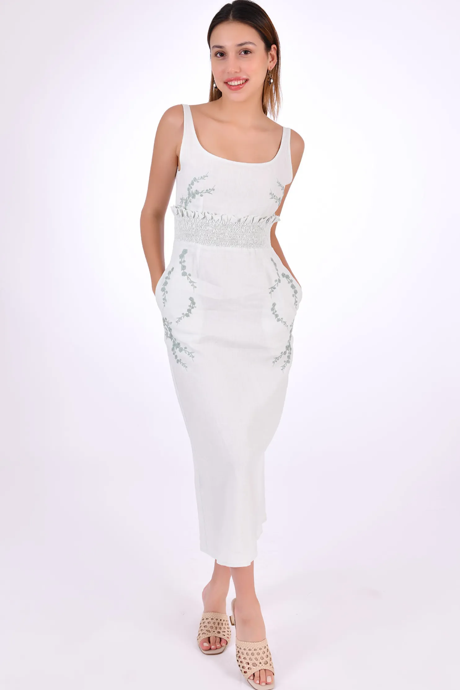 bahar_midi_dress_marassa__1.webp Fanm Mon BAHAR MIDI DRESS (Marassa Collection)