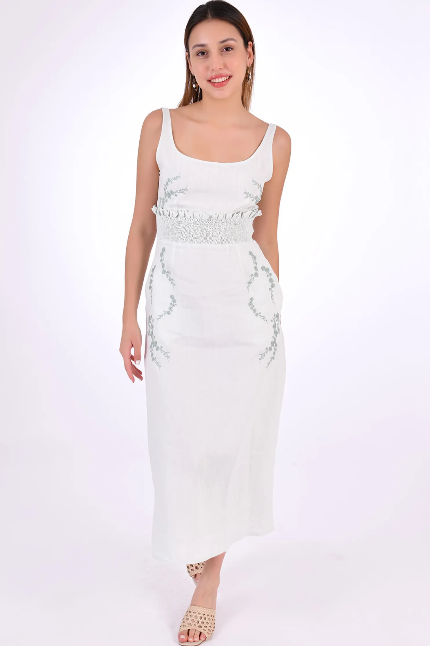 bahar_midi_dress_marassa__2.webp Fanm Mon BAHAR MIDI DRESS (Marassa Collection)