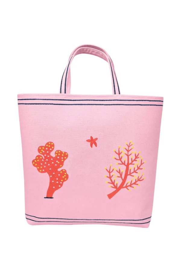Fanm Mon CORAL TOTE BAG