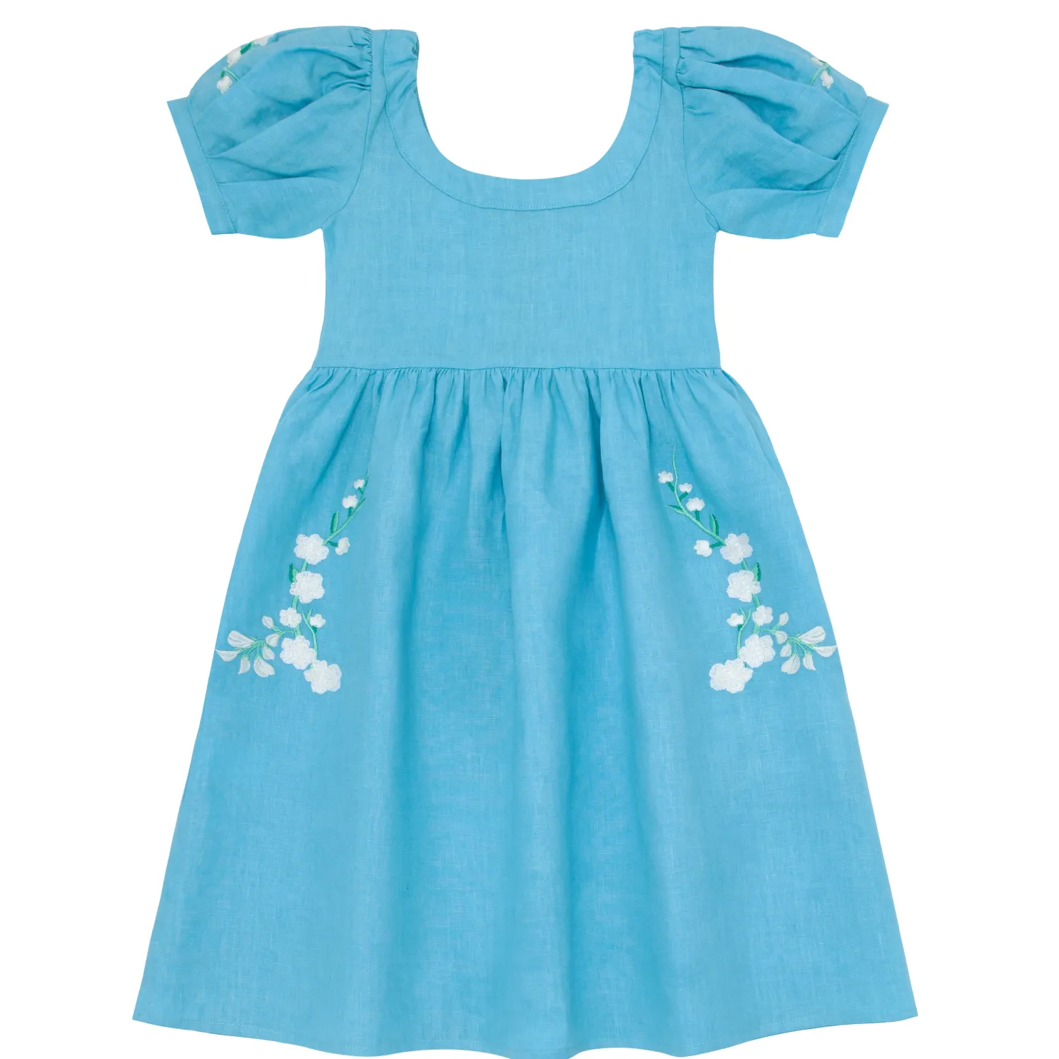 fanm_mon_x_minnow_girls_p_0.webp Fanm Mon x Minnow Girl's Puff Sleeve Dress