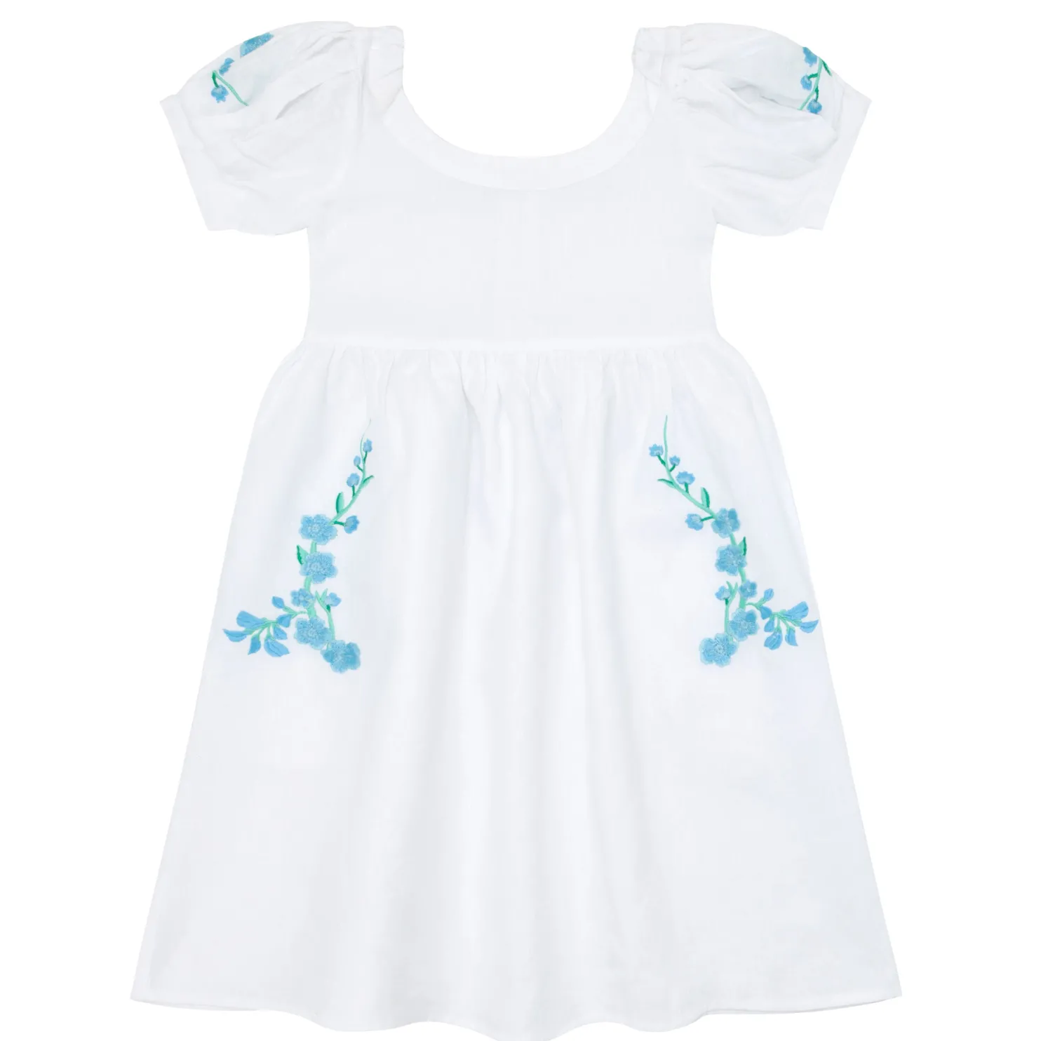 fanm_mon_x_minnow_girls_p_2.webp Fanm Mon x Minnow Girl's Puff Sleeve Dress