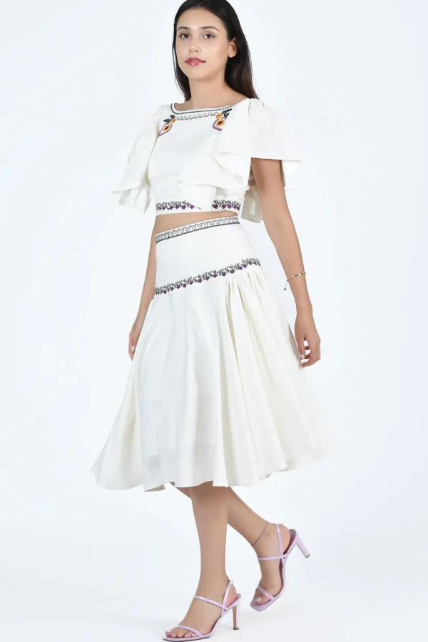 Fanm Mon SILVER SKIRT SET