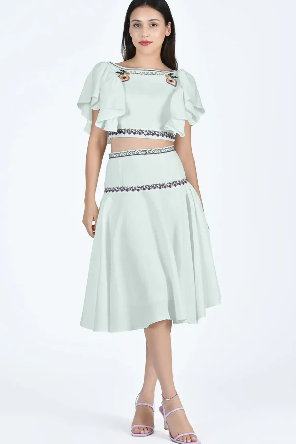Fanm Mon SILVER SKIRT SET