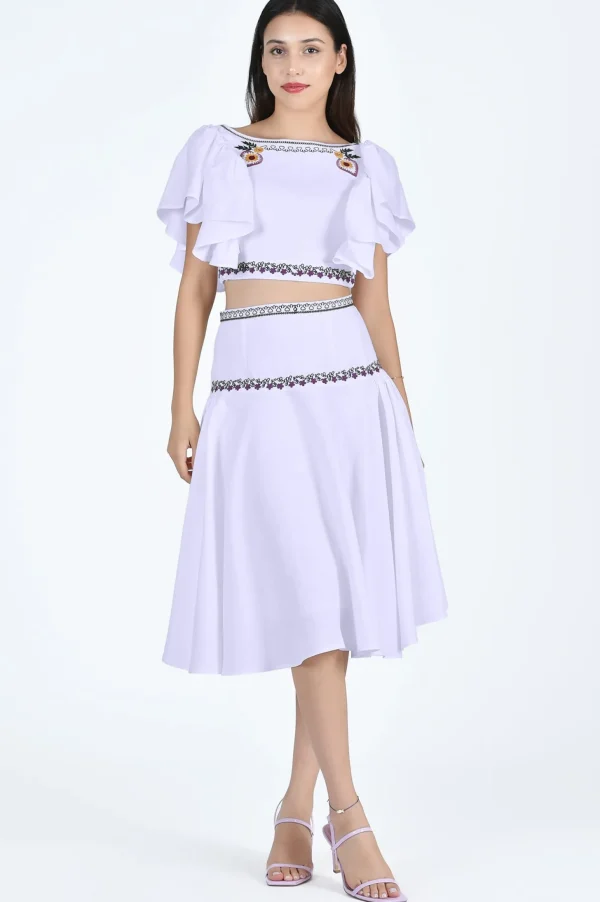 Fanm Mon SILVER SKIRT SET