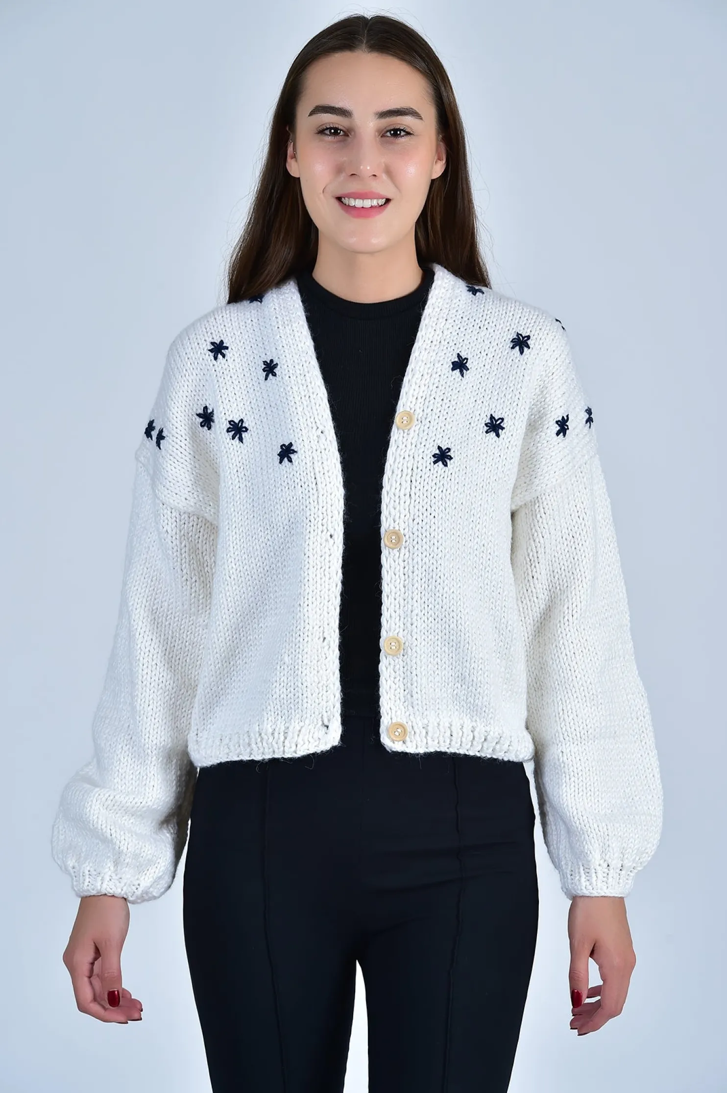 sister_bloom_navy_floral__0.webp Fanm Mon SISTER BLOOM NAVY FLORAL Button Front Cardigan