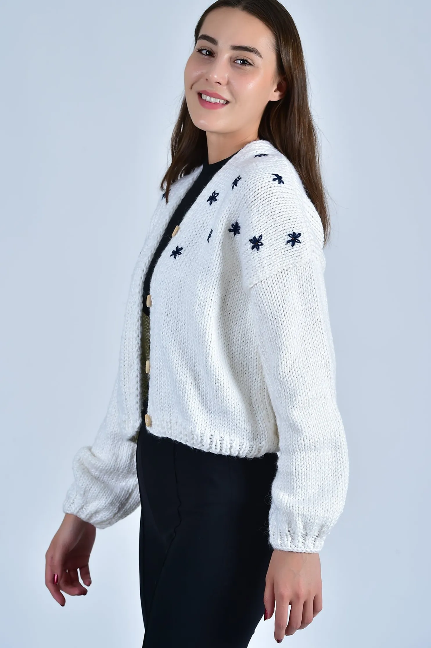sister_bloom_navy_floral__3.webp Fanm Mon SISTER BLOOM NAVY FLORAL Button Front Cardigan