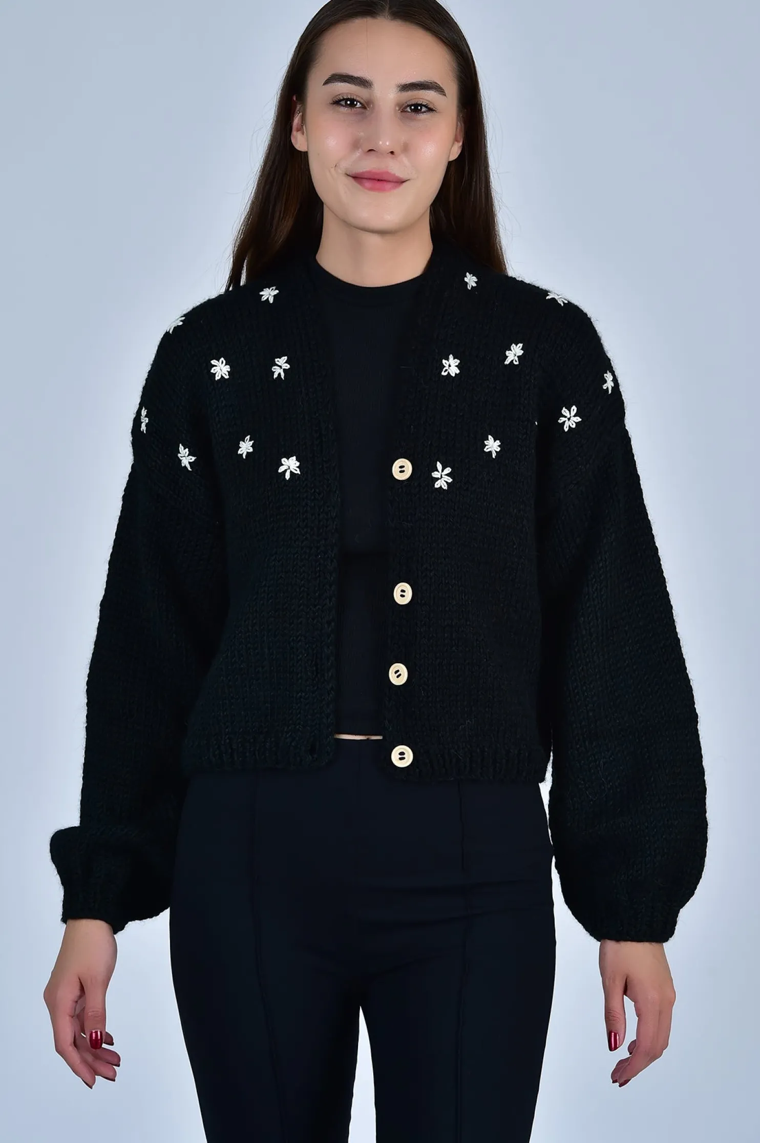 sister_bloom_white_floral_0.webp Fanm Mon SISTER BLOOM WHITE FLORAL Button Front Cardigan