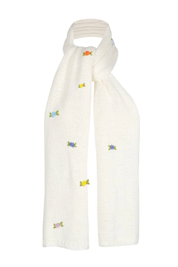 Fanm Mon WILD FLOWERS ROSE BLOOM Cotton Scarf