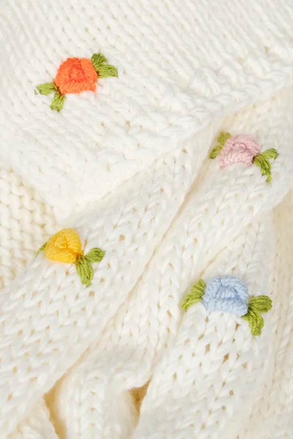 Fanm Mon WILD FLOWERS ROSE BLOOM Cotton Scarf
