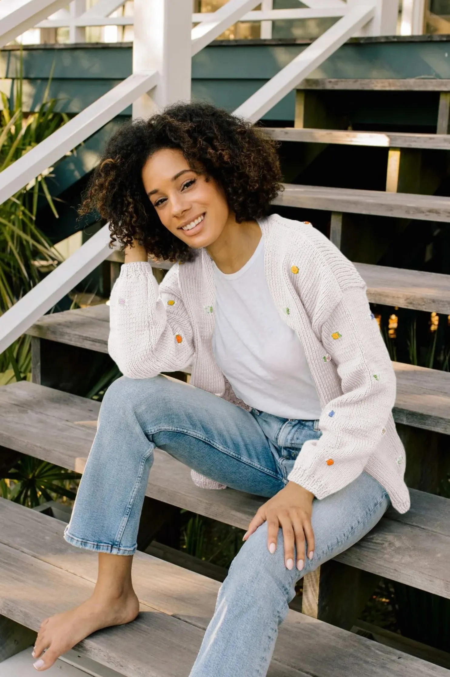 wild_flowers_rose_bloom_c_5.webp Fanm Mon WILD FLOWERS ROSE BLOOM Cotton Cardigan