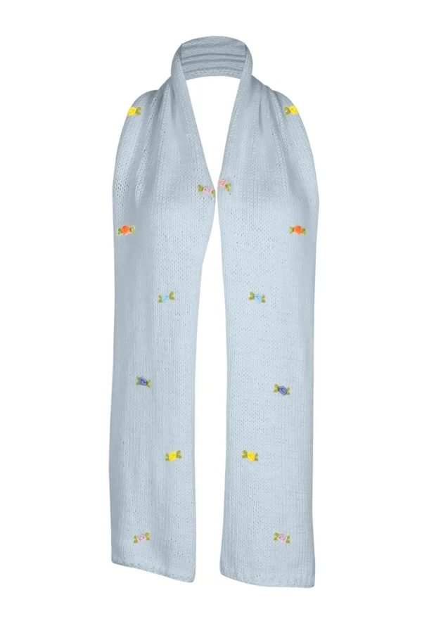 Fanm Mon WILD FLOWERS ROSE BLOOM Cotton Scarf