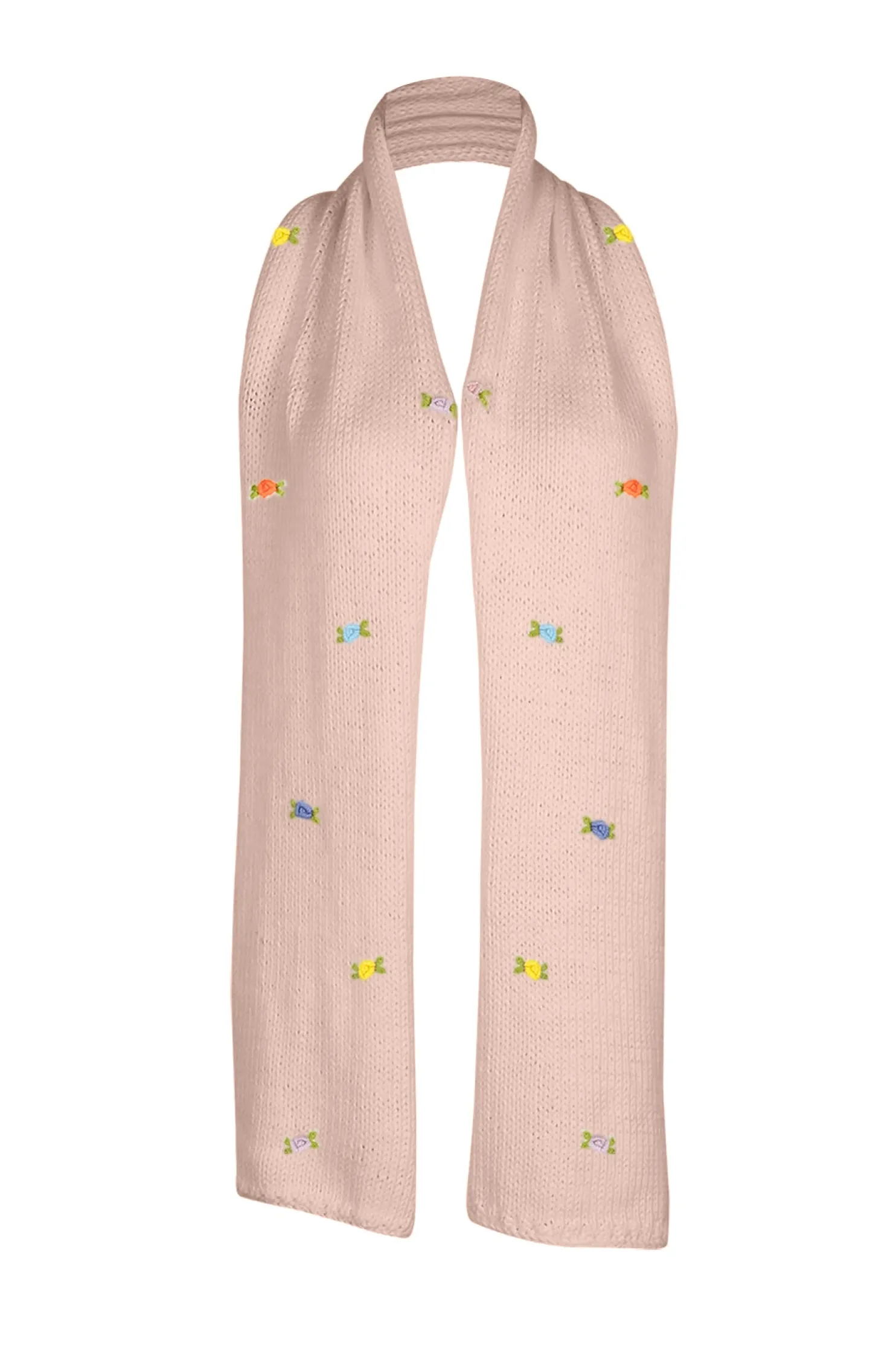 wild_flowers_rose_bloom_c_7-1.webp Fanm Mon WILD FLOWERS ROSE BLOOM Cotton Scarf