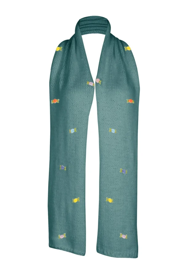 Fanm Mon WILD FLOWERS ROSE BLOOM Cotton Scarf