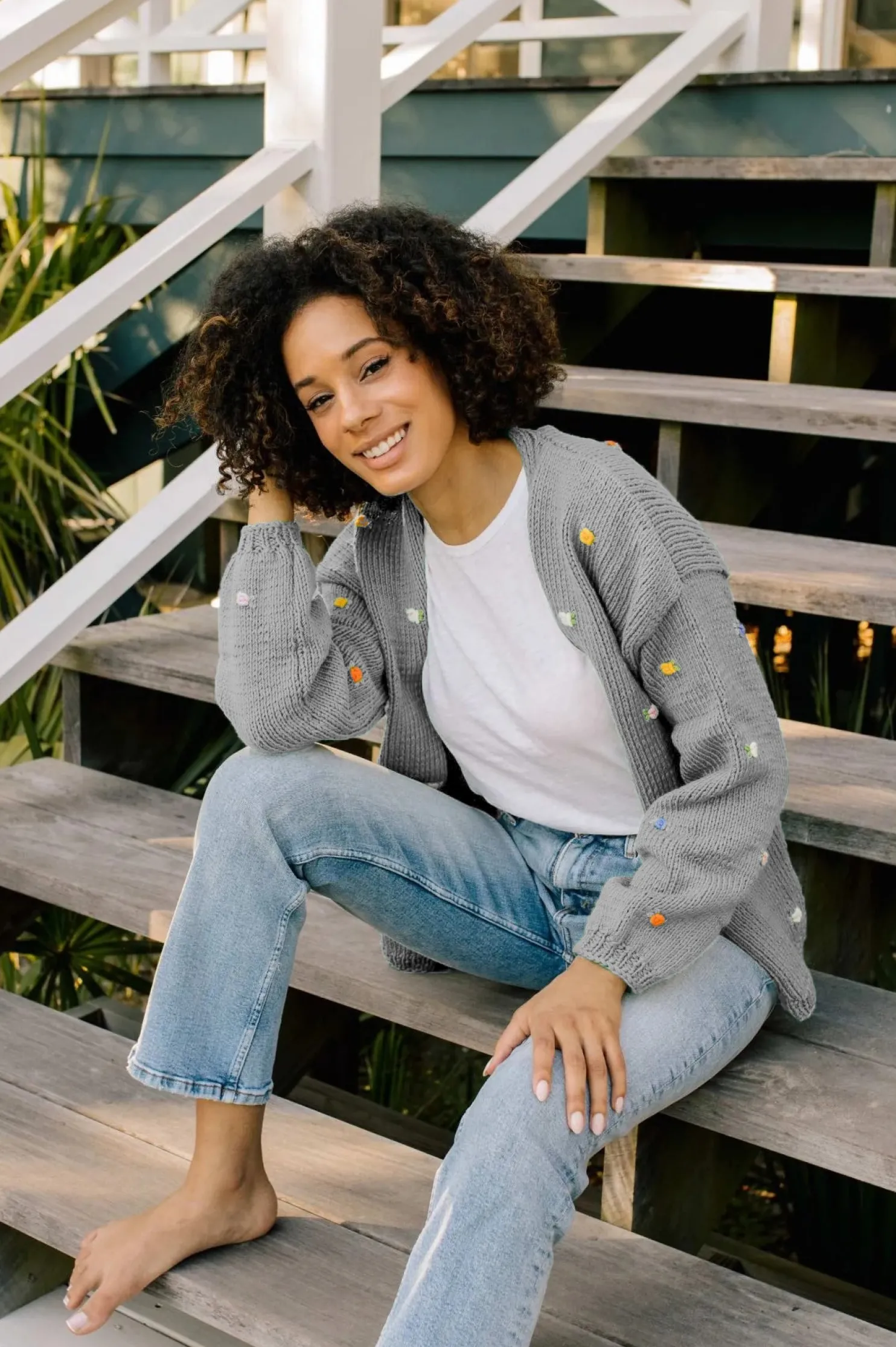 wild_flowers_rose_bloom_c_9.webp Fanm Mon WILD FLOWERS ROSE BLOOM Cotton Cardigan