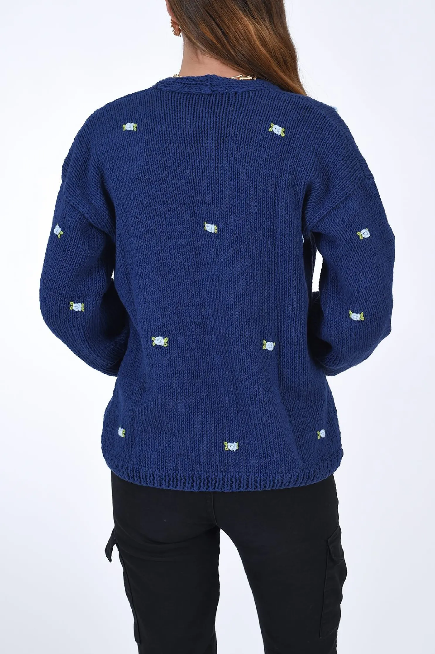 winter_bloom_blue_rose_co_3.webp Fanm Mon WINTER BLOOM BLUE ROSE Cotton Cardigan