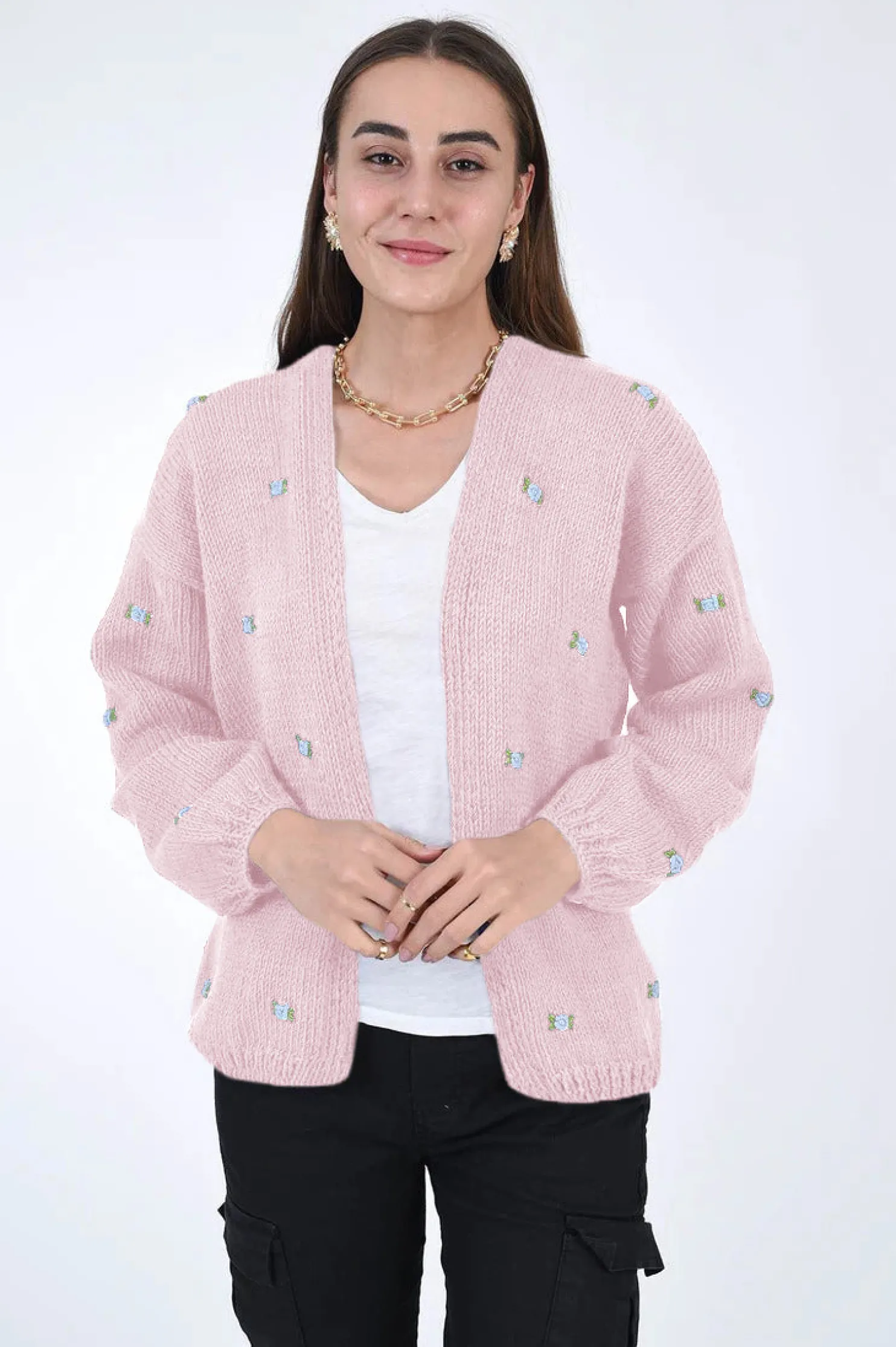 winter_bloom_blue_rose_co_7.webp Fanm Mon WINTER BLOOM BLUE ROSE Cotton Cardigan