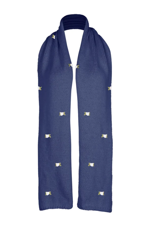 Fanm Mon WINTER BLOOM WHITE ROSE Cotton Scarf