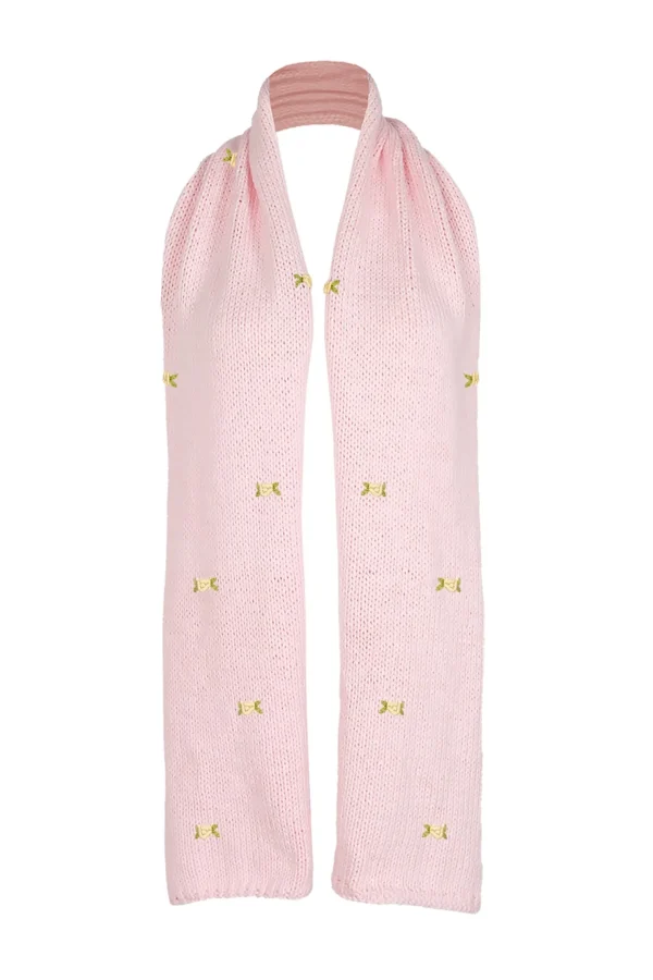 Fanm Mon WINTER BLOOM YELLOW ROSE Cotton Scarf
